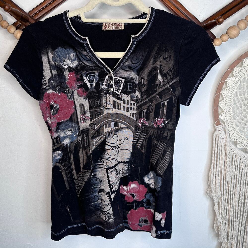 Blue Canyon Venice Italy Art Deco Top